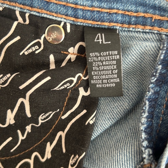 Inc Denim Straight Leg Regular Fit Jeans - Women’s Size 4L - Picture 15 of 16